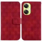 For OnePlus 11 Double 8-shaped Embossed Leather Phone Case(Red) - 1