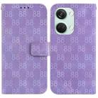 For OnePlus Nord 2T Double 8-shaped Embossed Leather Phone Case(Purple) - 1