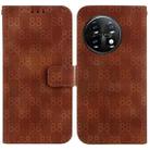 For OnePlus Nord CE 2 Lite 5G Double 8-shaped Embossed Leather Phone Case(Brown) - 1