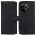 For OnePlus Nord CE 2 Lite 5G Double 8-shaped Embossed Leather Phone Case(Black) - 1