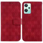 For OnePlus Nord CE 2 5G Double 8-shaped Embossed Leather Phone Case(Red) - 1