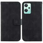 For OnePlus Nord CE 2 5G Double 8-shaped Embossed Leather Phone Case(Black) - 1