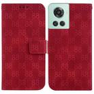 For OnePlus 10 Pro 5G Double 8-shaped Embossed Leather Phone Case(Red) - 1