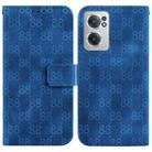 For OnePlus Nord N20 5G Double 8-shaped Embossed Leather Phone Case(Blue) - 1