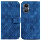 For OnePlus Nord 2 5G Double 8-shaped Embossed Leather Phone Case(Blue) - 1