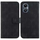 For OnePlus Nord 2 5G Double 8-shaped Embossed Leather Phone Case(Black) - 1