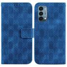 For OnePlus Nord N200 5G Double 8-shaped Embossed Leather Phone Case(Blue) - 1