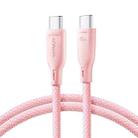JOYROOM SA34-CC3 60W USB-C/Type-C to USB-C/Type-C Fast Charge Data Cable, Length: 1m(Pink) - 1
