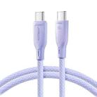 JOYROOM SA34-CC3 60W USB-C/Type-C to USB-C/Type-C Fast Charge Data Cable, Length: 1m(Purple) - 1
