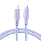 JOYROOM SA34-CL3 30W USB-C/Type-C to 8 Pin Fast Charge Data Cable, Length: 1m(Purple) - 1