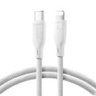 JOYROOM SA34-CL3 30W USB-C/Type-C to 8 Pin Fast Charge Data Cable, Length: 1m(White) - 1