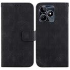 For Realme C53 / Narzo N53 Double 8-shaped Embossed Leather Phone Case(Black) - 1