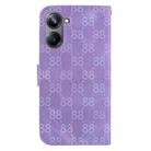 For Realme 10 Pro 5G Double 8-shaped Embossed Leather Phone Case(Purple) - 3
