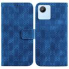 For Realme C30 / C30s / Narzo 50i Double 8-shaped Embossed Leather Phone Case(Blue) - 1