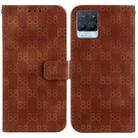 For Realme 8 / 8 Pro Double 8-shaped Embossed Leather Phone Case(Brown) - 1