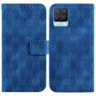 For Realme 8 / 8 Pro Double 8-shaped Embossed Leather Phone Case(Blue) - 1