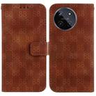 For Realme 11 4G Global Double 8-shaped Embossed Leather Phone Case(Brown) - 1