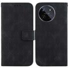 For Realme 11 4G Global Double 8-shaped Embossed Leather Phone Case(Black) - 1
