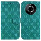 For Realme 11 5G/Narzo 60 India Version Double 8-shaped Embossed Leather Phone Case(Green) - 1