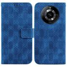 For Realme 11 5G/Narzo 60 India Version Double 8-shaped Embossed Leather Phone Case(Blue) - 1