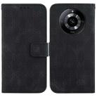 For Realme 11 5G/Narzo 60 India Version Double 8-shaped Embossed Leather Phone Case(Black) - 1