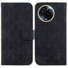 For Realme 11 5G Global Double 8-shaped Embossed Leather Phone Case(Black) - 1