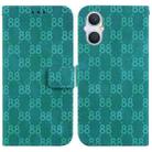 For OPPO A96 5G / Reno7 Z 5G Double 8-shaped Embossed Leather Phone Case(Green) - 1