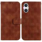 For OPPO A96 5G / Reno7 Z 5G Double 8-shaped Embossed Leather Phone Case(Brown) - 1