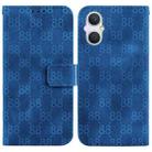 For OPPO A96 5G / Reno7 Z 5G Double 8-shaped Embossed Leather Phone Case(Blue) - 1