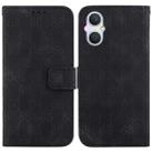 For OPPO A96 5G / Reno7 Z 5G Double 8-shaped Embossed Leather Phone Case(Black) - 1