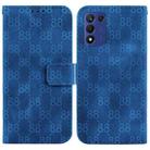For OPPO K9s 5G / Realme 9 5G Speed Double 8-shaped Embossed Leather Phone Case(Blue) - 1
