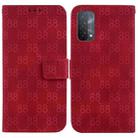 For OPPO A74 5G / A93 5G / A54 5G Double 8-shaped Embossed Leather Phone Case(Red) - 1