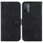 For OPPO A74 5G / A93 5G / A54 5G Double 8-shaped Embossed Leather Phone Case(Black) - 1