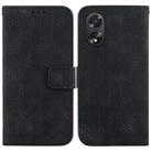 For OPPO A38 4G / A18 Double 8-shaped Embossed Leather Phone Case(Black) - 1