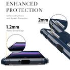 For Sony Xperia 1 II Carbon Fiber Protective Case with 360 Degree Rotating Ring Holder(Blue) - 3