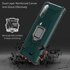 For Sony Xperia 1 II Carbon Fiber Protective Case with 360 Degree Rotating Ring Holder(Green) - 2