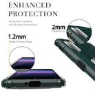 For Sony Xperia 1 II Carbon Fiber Protective Case with 360 Degree Rotating Ring Holder(Green) - 3