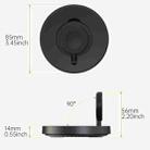 For Apple Watch V17A Foldable Magnetic Wireless Charger(Black) - 3