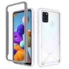 For Samsung Galaxy A21s Starry Sky Solid Color Series Shockproof PC + TPU Protective Case (White) - 1
