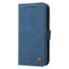 For  OPPO Reno11 5G Global Skin Feel Life Tree Metal Button Leather Phone Case(Blue) - 2