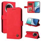 For OPPO A3 Pro 5G Skin Feel Life Tree Metal Button Leather Phone Case(Red) - 1