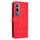 For OPPO K12x Skin Feel Life Tree Metal Button Leather Phone Case(Red) - 3