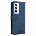 For OPPO Reno12 5G Global Skin Feel Life Tree Metal Button Leather Phone Case(Blue) - 3