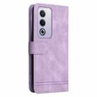 For OPPO A3 Pro 5G Global / India Skin Feel Life Tree Metal Button Leather Phone Case(Purple) - 3