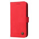 For OPPO Reno12 F 4G Skin Feel Life Tree Metal Button Leather Phone Case(Red) - 2