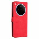 For OPPO Find X8 Skin Feel Life Tree Metal Button Leather Phone Case(Red) - 3