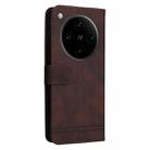 For OPPO Find X8 Pro Skin Feel Life Tree Metal Button Leather Phone Case(Brown) - 3
