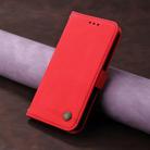 For OPPO Reno13 Global Skin Feel Life Tree Metal Button Leather Phone Case(Red) - 2