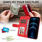 For OPPO Reno13 Global Skin Feel Life Tree Metal Button Leather Phone Case(Red) - 3