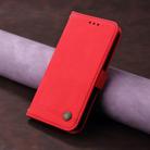 For OPPO Reno13 F 4G / 5G Skin Feel Life Tree Metal Button Leather Phone Case(Red) - 2